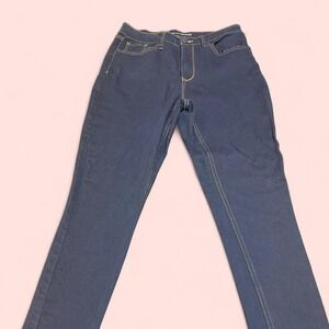 Blue straight leg denim jeans size 13